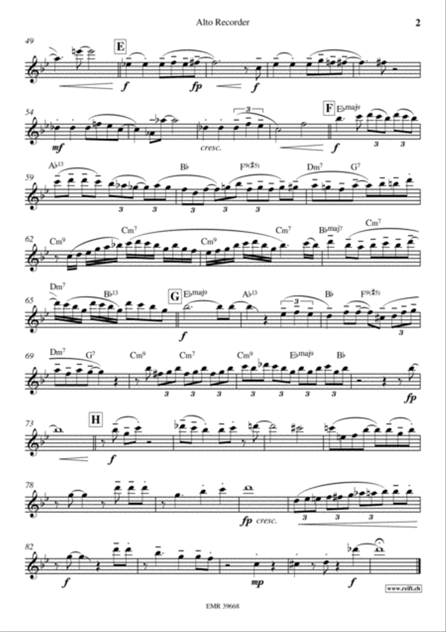 Chicago Chicago Alto Recorder scores gallery preview page 3