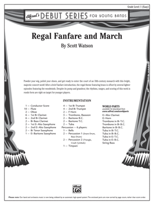 Regal Fanfare and March: Score