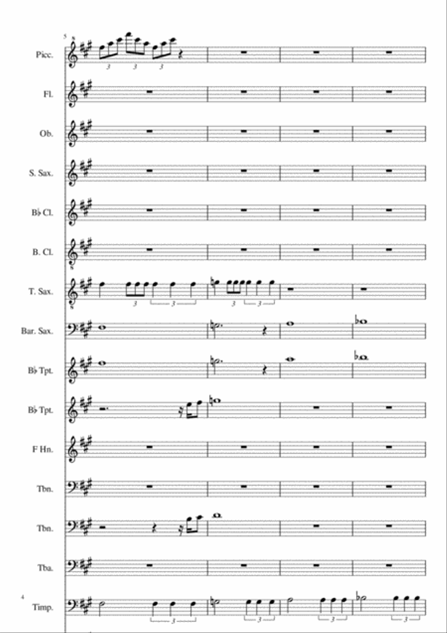 Beelzeboss The Final Showdown 4-Part scores gallery preview page 4