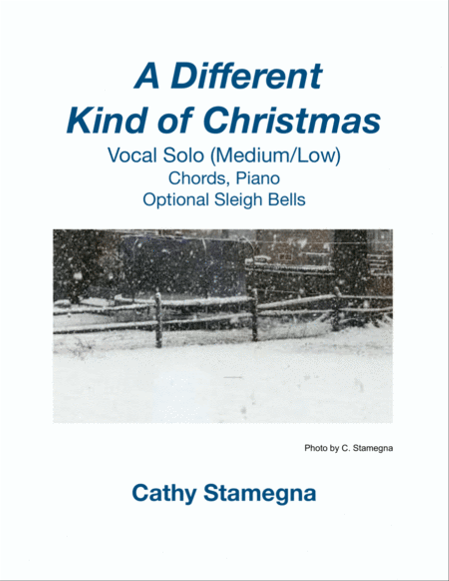 A Different Kind of Christmas - Vocal Solo (Medium/Low), Chords, Piano, Optional Sleigh Bells Voice Solo scores gallery preview page 1