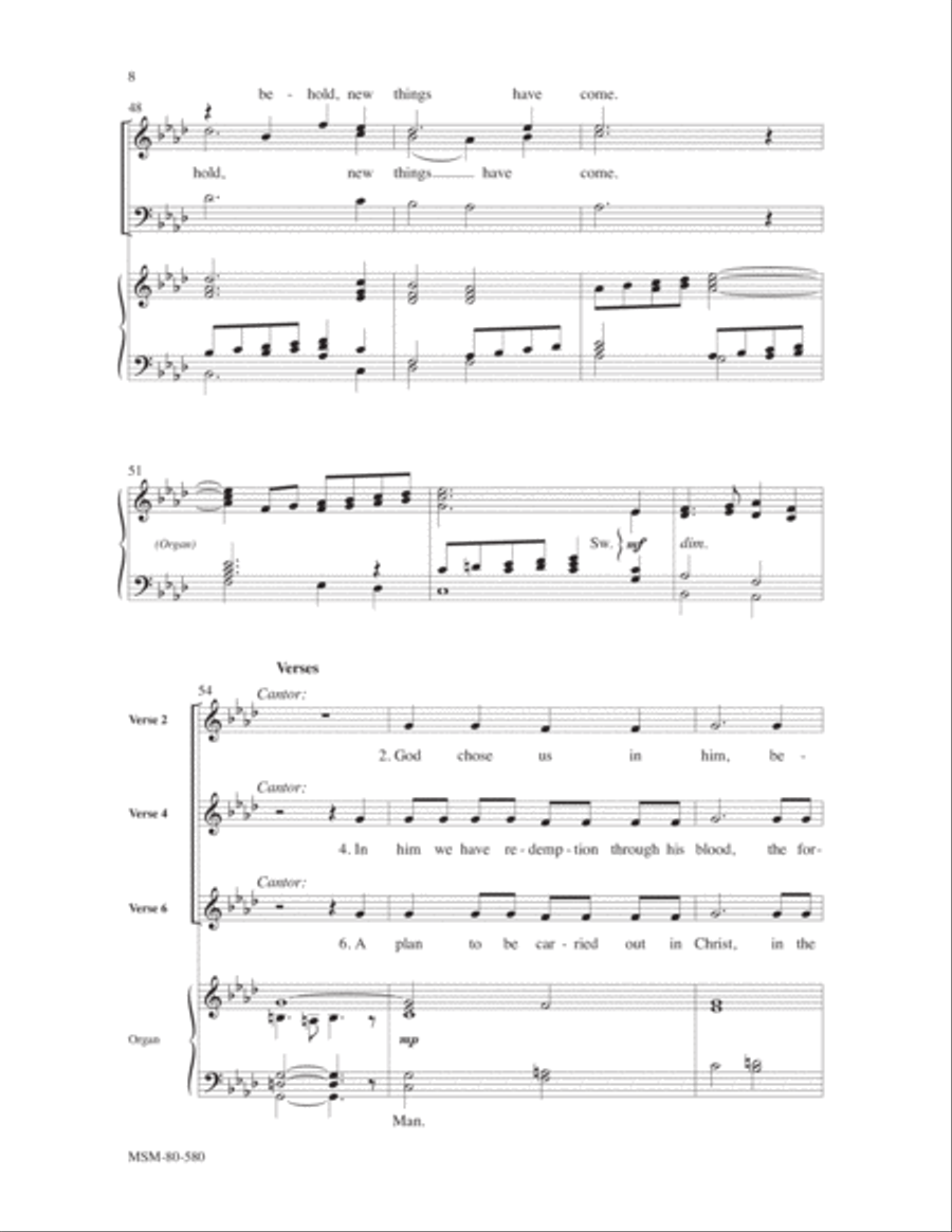 Behold, a New Creation SAB scores gallery preview page 5