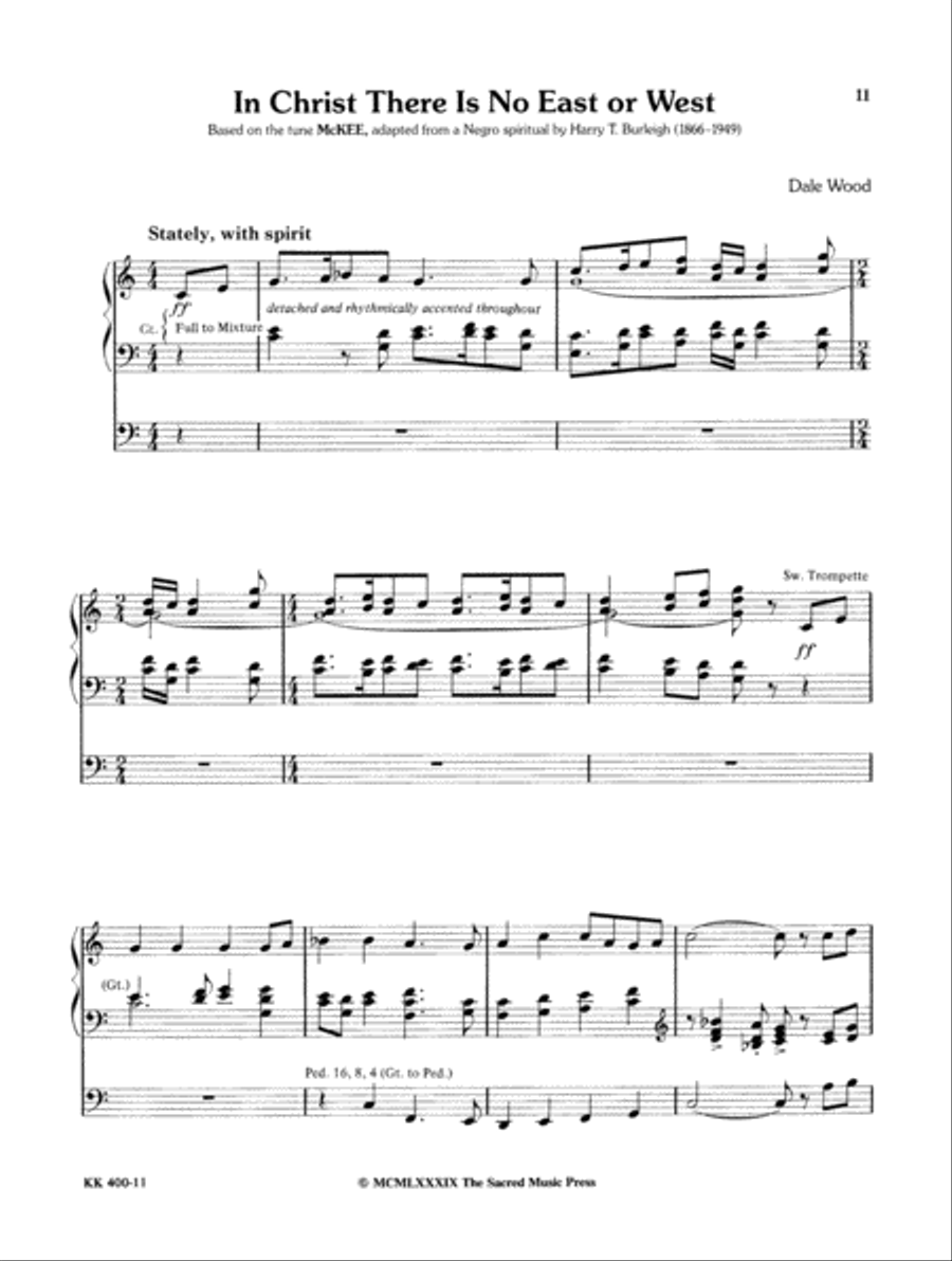 Wood Works for Organ, Book 2 Organ Solo scores gallery preview page 8