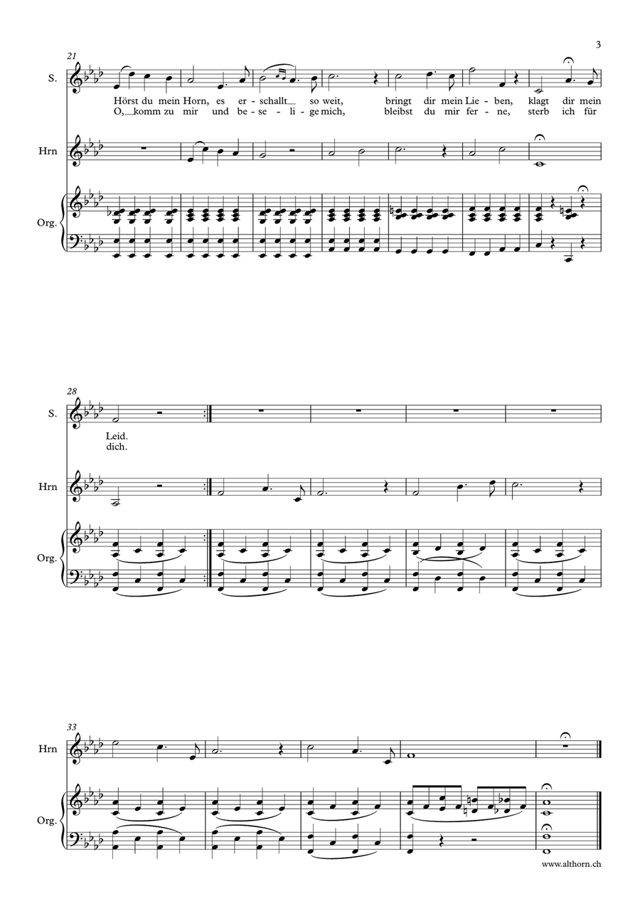 Der Hirt / The shepherd Organ Solo scores gallery preview page 4