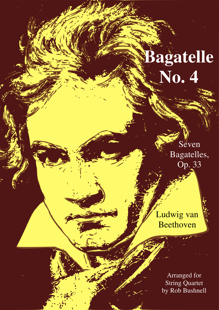 Bagatelle, Op. 33, No. 4 (Beethoven) - String Quartet String Quartet scores gallery preview page 1