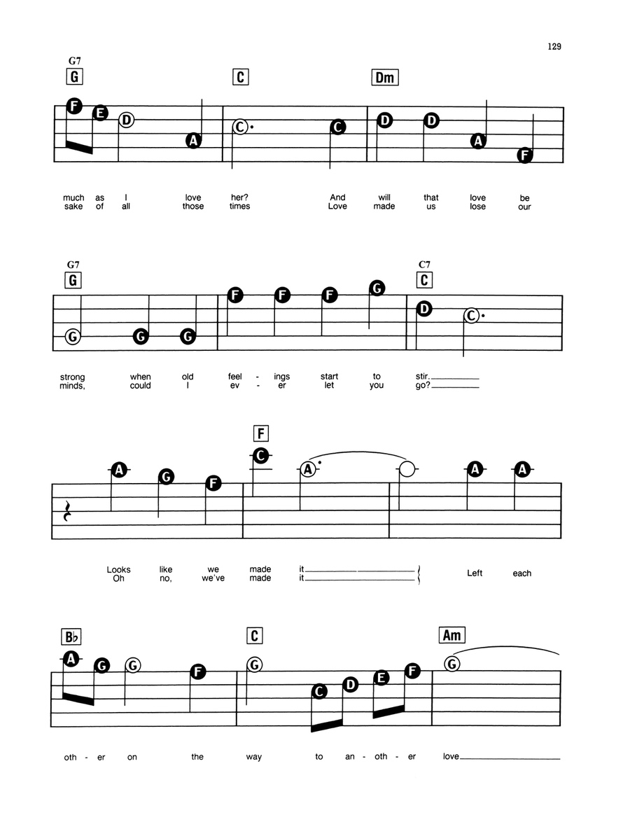 Looks Like We Made It Electronic Keyboard scores gallery preview page 2