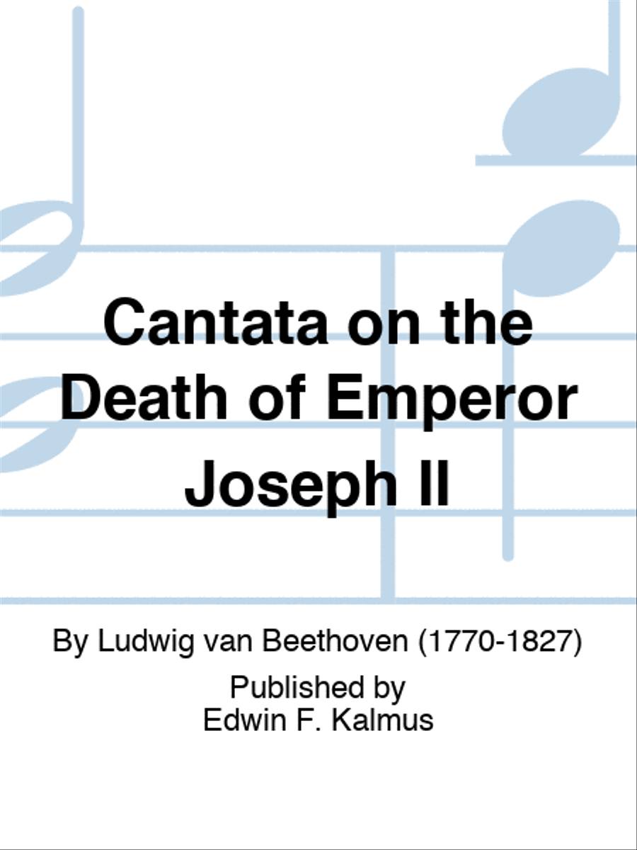 Cantata on the Death of Emperor Joseph II SSATB scores gallery preview page 1