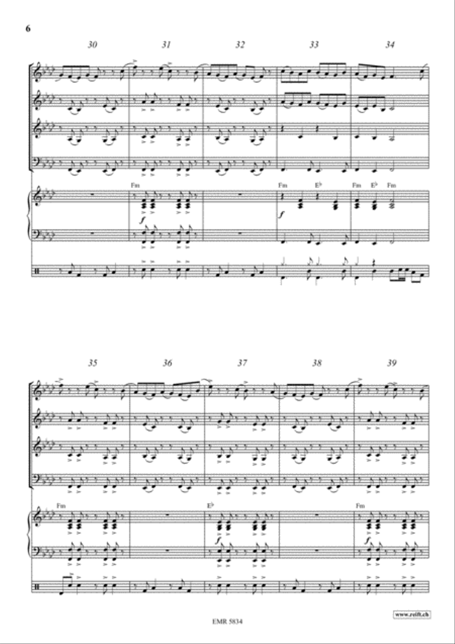 Inca Dance Concert Band scores gallery preview page 6