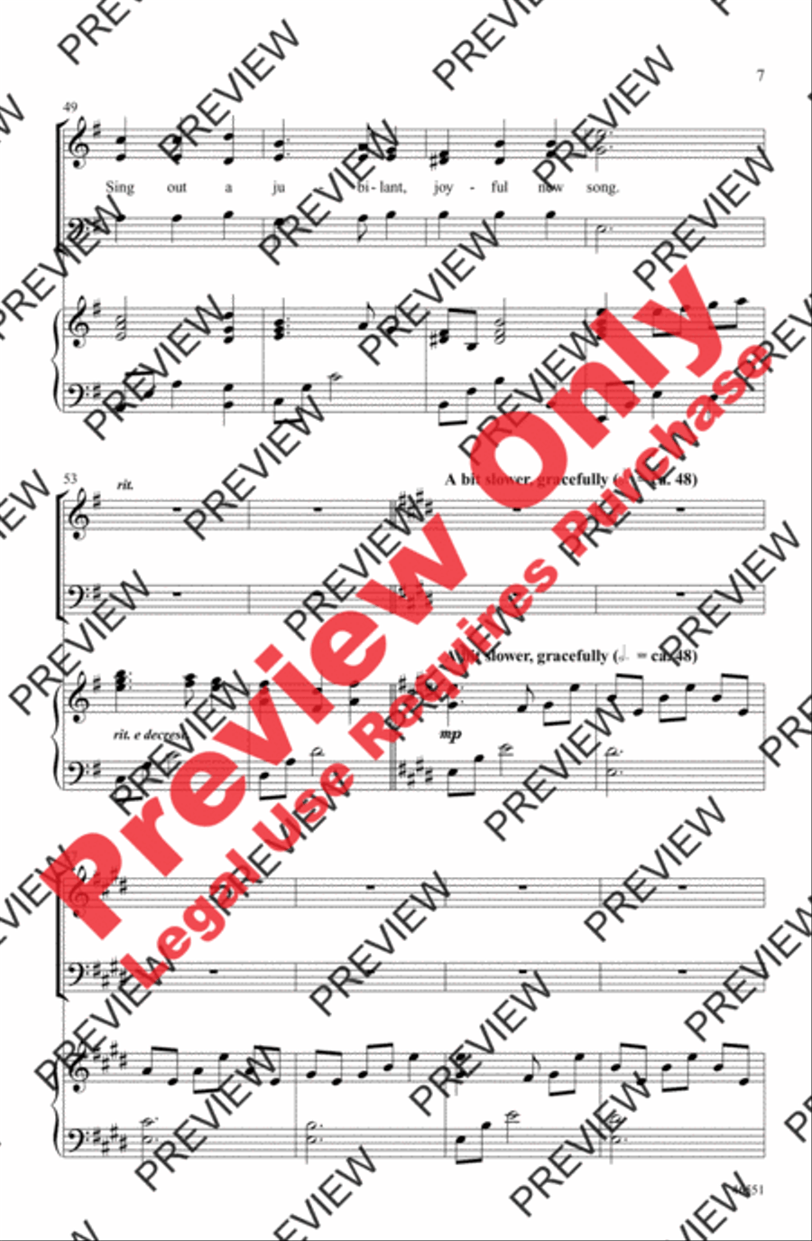 Psallite Hodie 3-Part scores gallery preview page 6