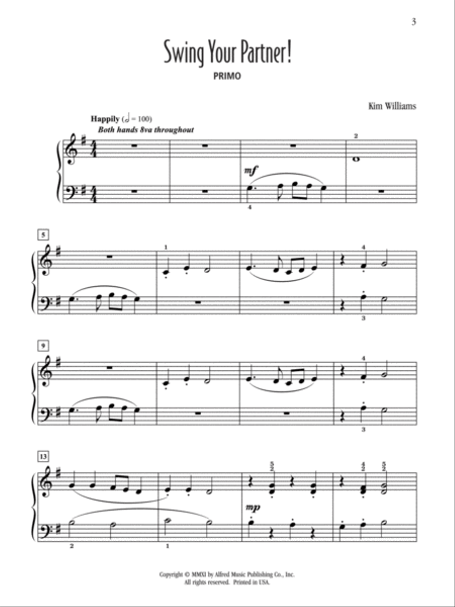 Swing Your Partner! Swing Your Partner! Small Ensemble scores gallery preview page 3