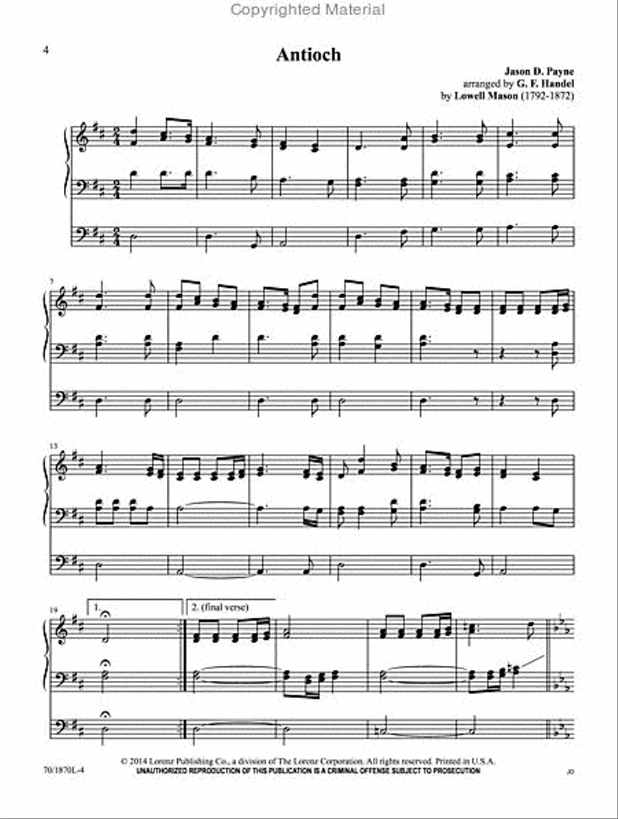 Festive Hymn Tune Harmonizations Organ Solo scores gallery preview page 2