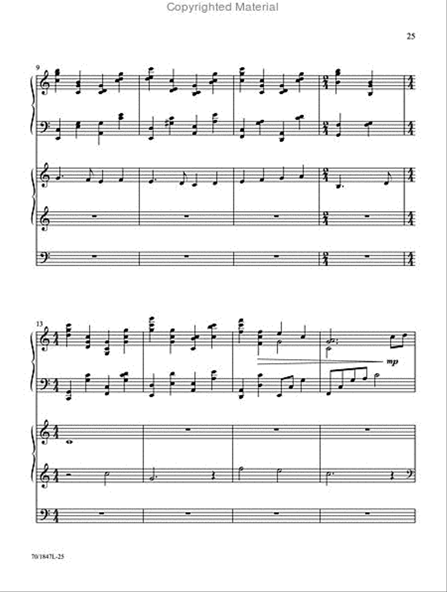 Glory to the Newborn King! Organ scores gallery preview page 5