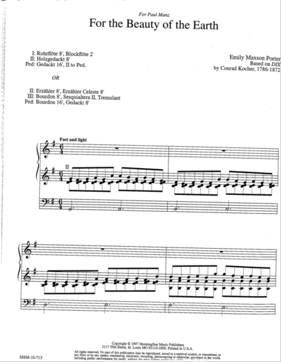 Five Hymn Preludes for Fall Organ scores gallery preview page 5