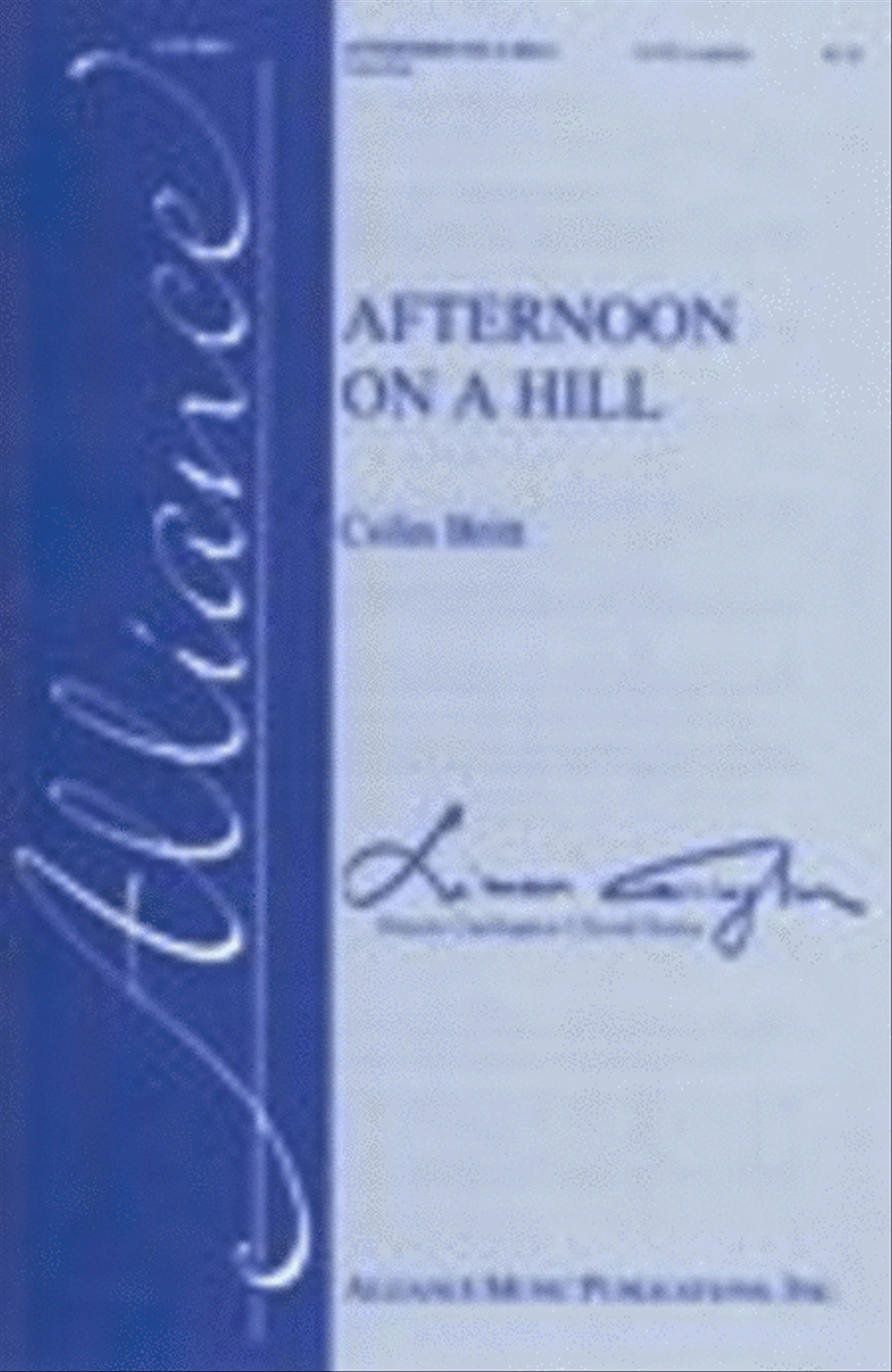 Afternoon On A Hill Afternoon On A Hill 4-Part scores gallery preview page 1