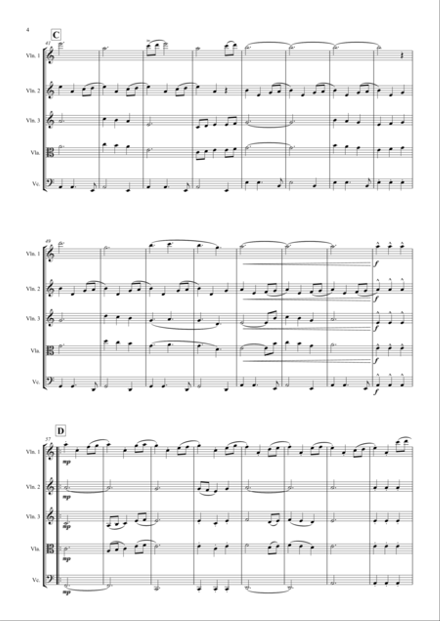 Game Of Thrones String Quartet scores gallery preview page 4