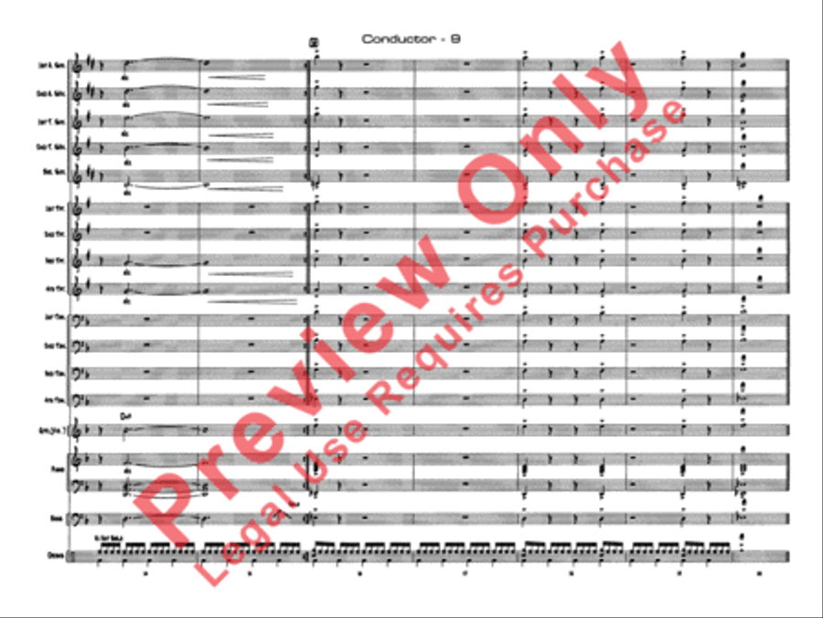 Shaft, Theme from Shaft, Theme from Jazz Ensemble scores gallery preview page 12