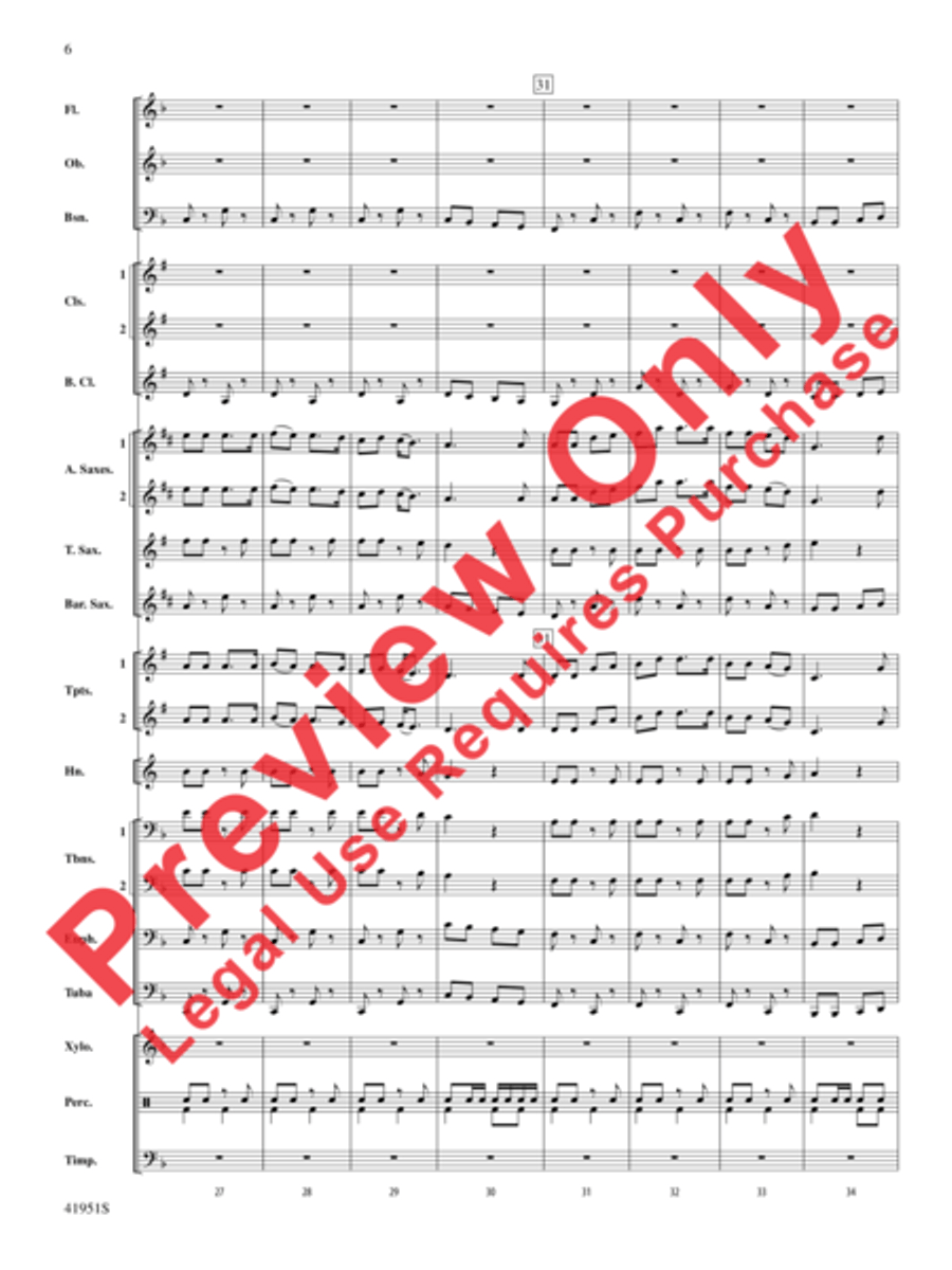 Hobo Train Hobo Train Concert Band scores gallery preview page 7