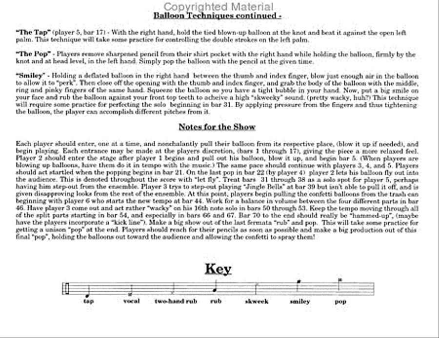 Balloonology Balloonology Percussion Ensemble scores gallery preview page 3