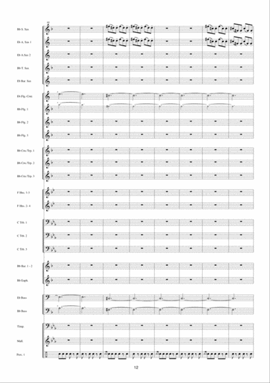 Police Academy Fanfare Band scores gallery preview page 13