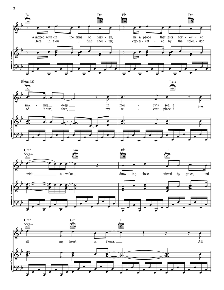 Sinking Deep Piano, Vocal, Guitar scores gallery preview page 2