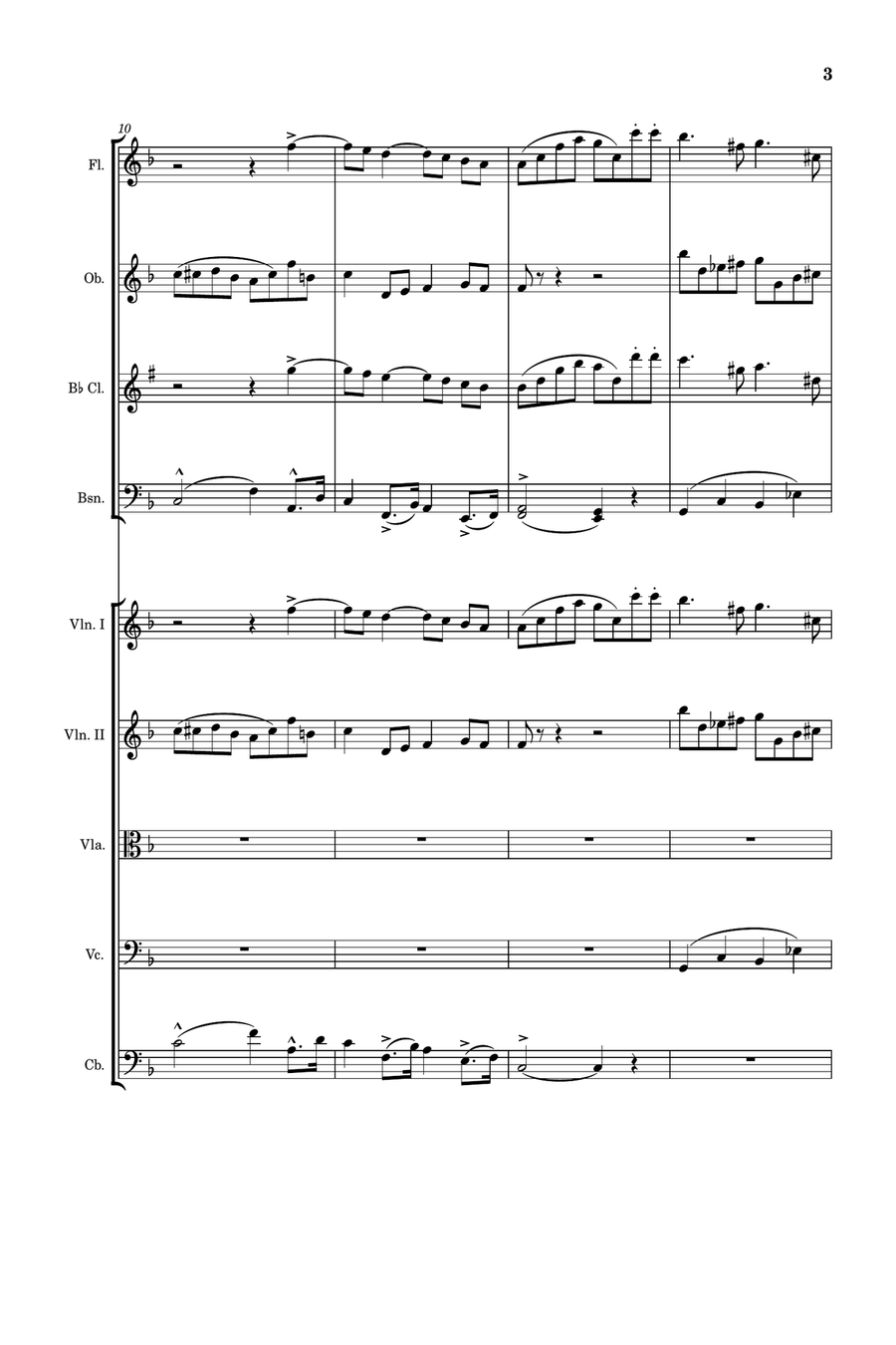 Kontski, Sonata I (Movement I) arranged for orchestra Full Orchestra scores gallery preview page 3