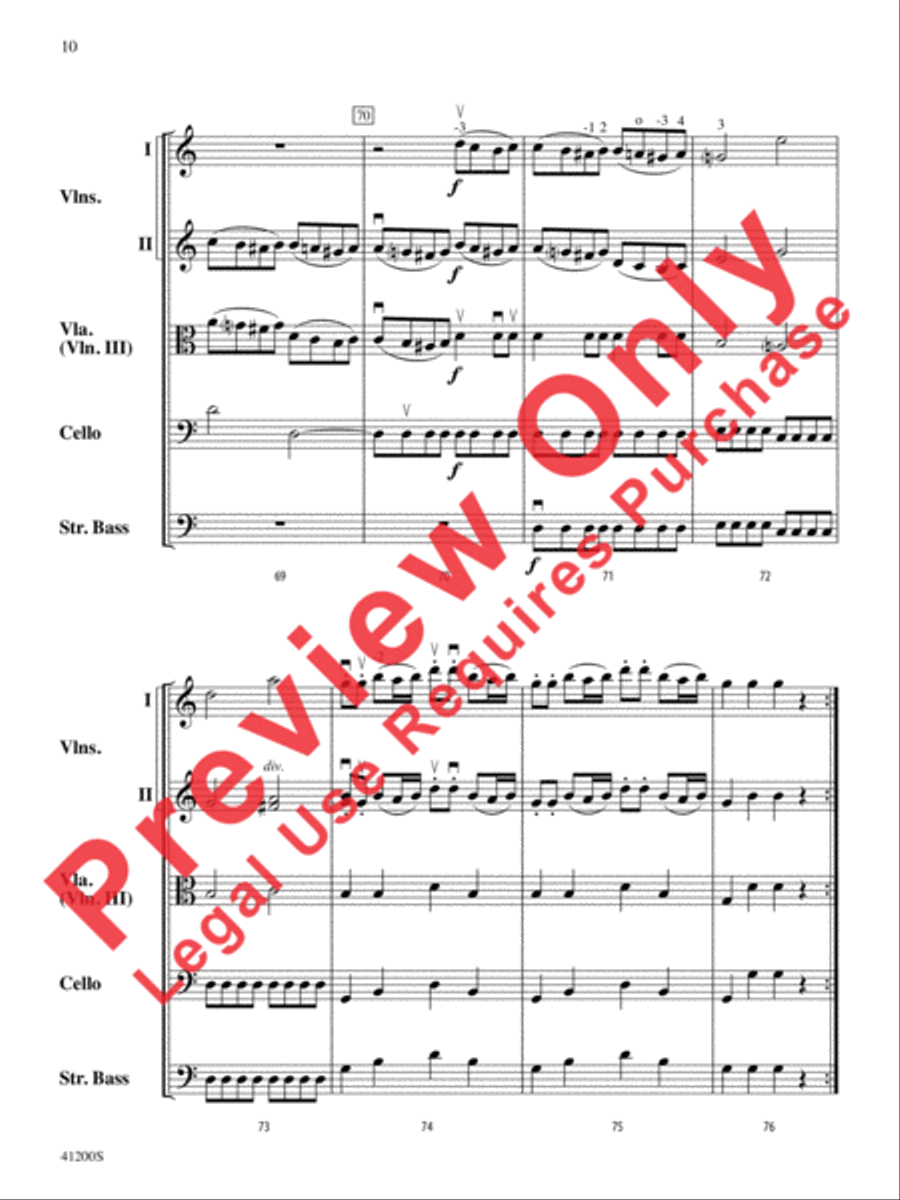 Allegro Molto String Orchestra scores gallery preview page 11