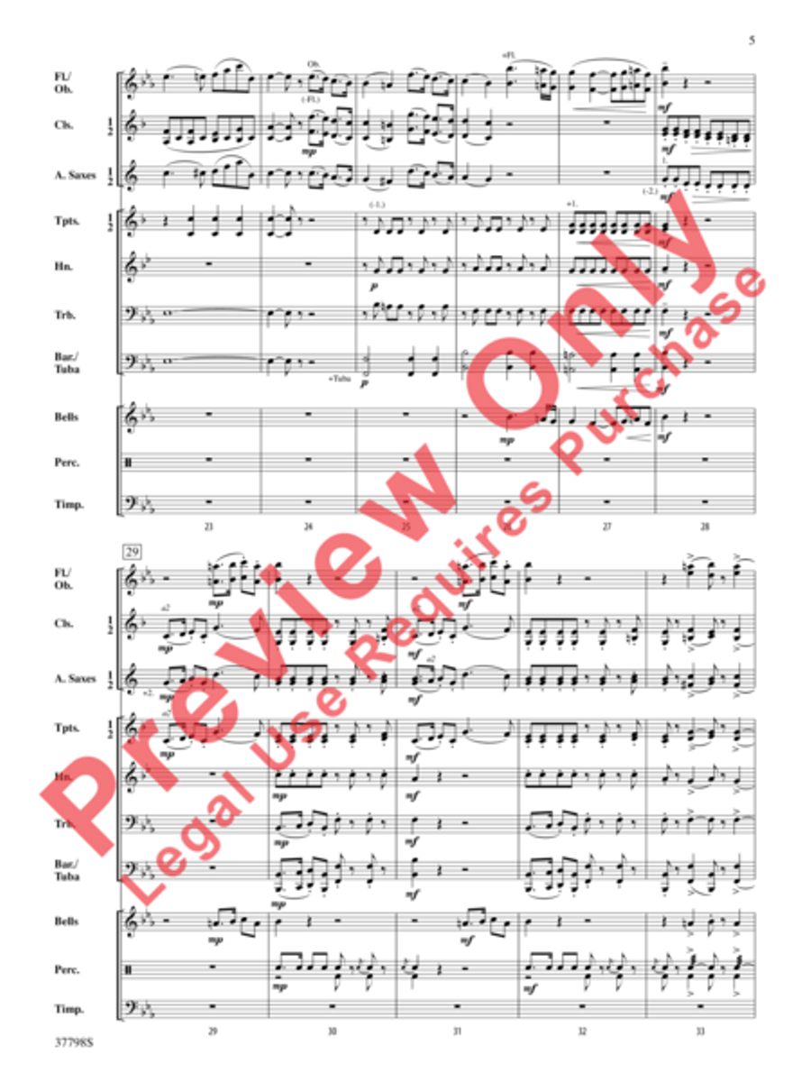 Romance, Opus 40 Romance, Opus 40 Concert Band scores gallery preview page 5