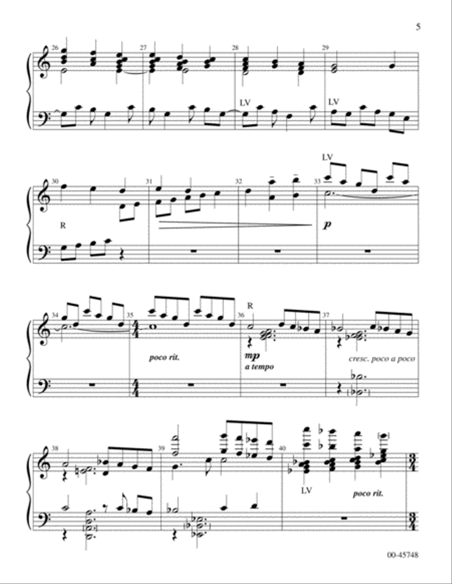 Meditation on Away in a Manger Handbell Choir scores gallery preview page 5