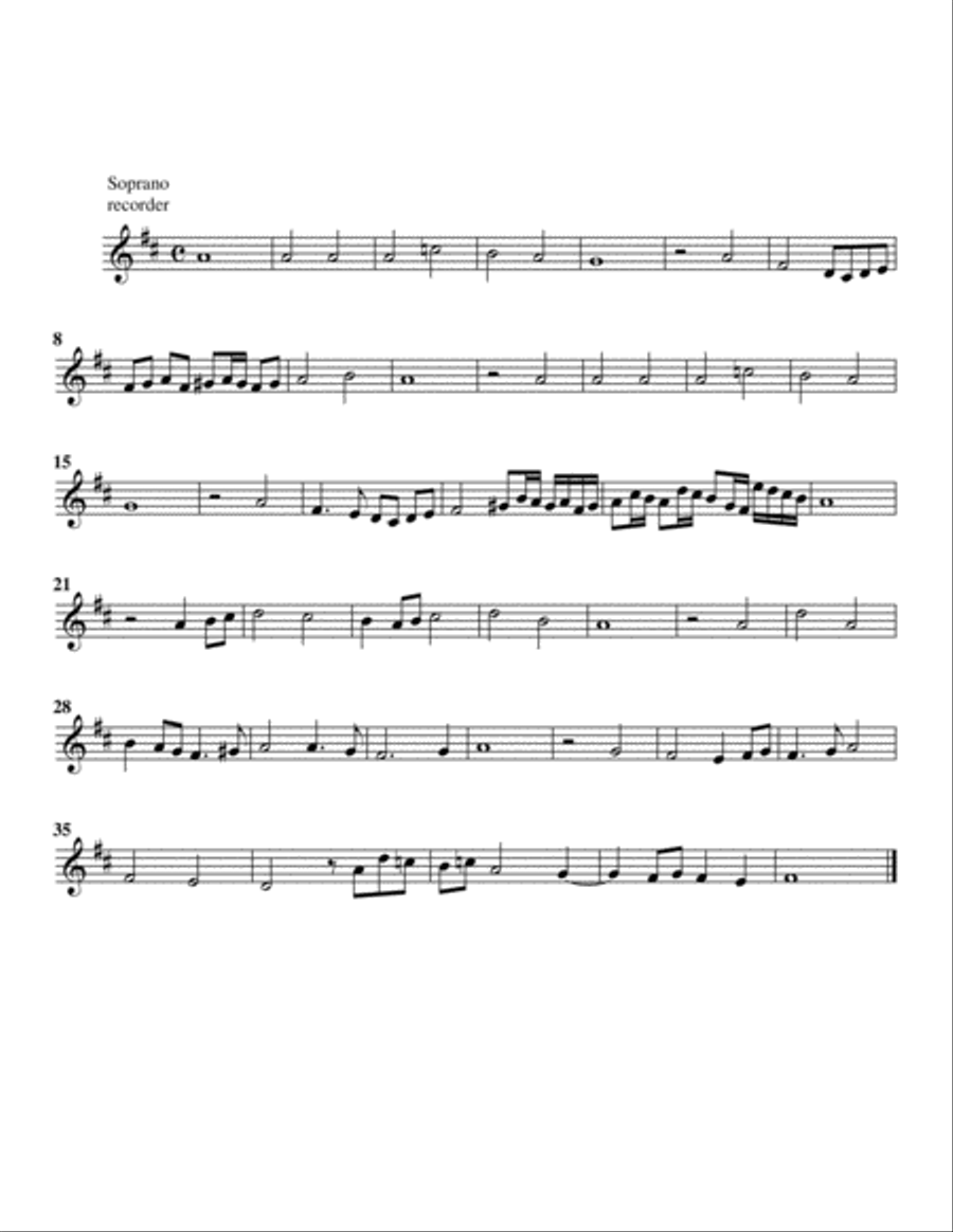 Est ist das Heil uns kommen her (arrangement for 4 recorders) Recorder scores gallery preview page 6