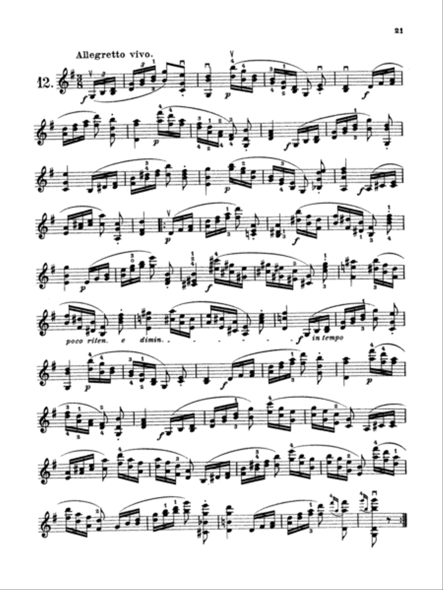 Dont: Etudes and Caprices, Op. 35 Part scores gallery preview page 1