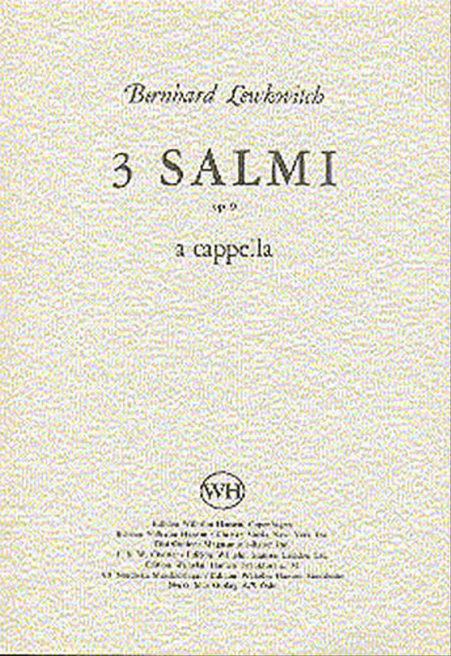 Three Psalms 4-Part scores gallery preview page 1