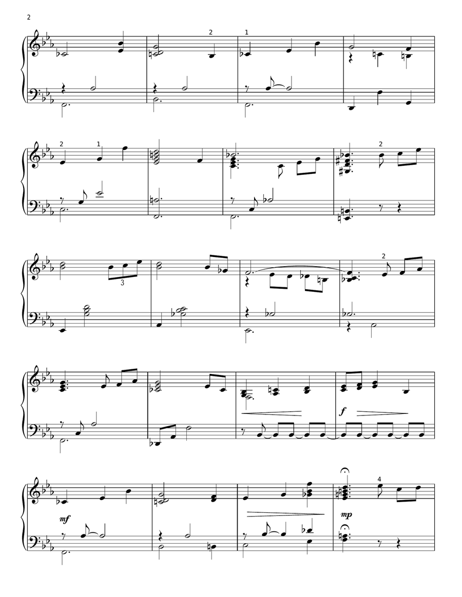 Tenderly Tenderly Piano Solo scores gallery preview page 2