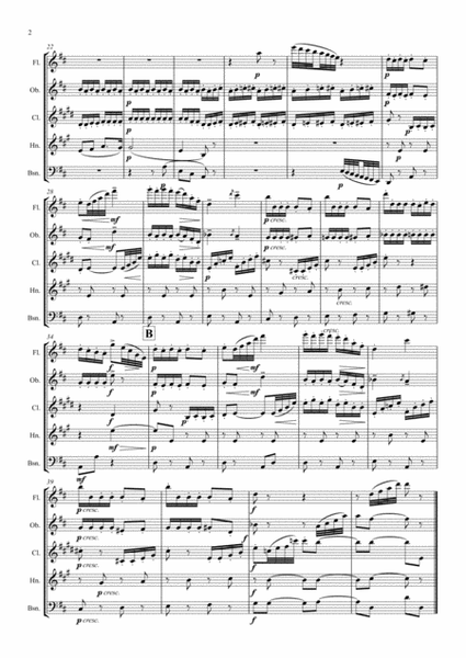 Tchaikovsky: Casse-Noisette(Nutcracker Suite) IIf Danse des Mirlitons - wind quintet image number null