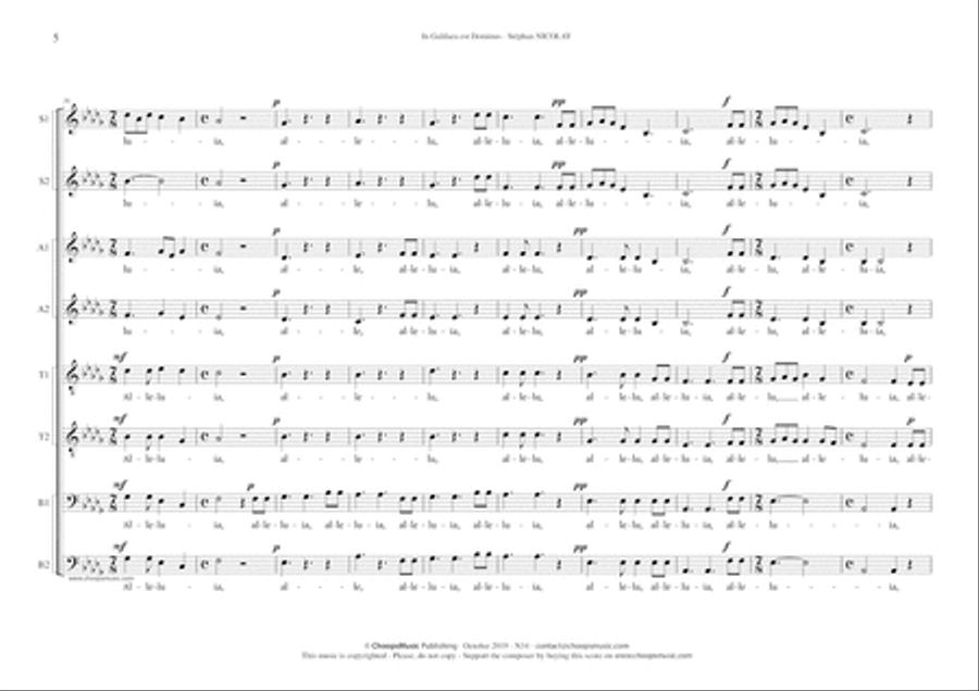 In Galilaea est Dominus In Galilaea est Dominus Divisi scores gallery preview page 6