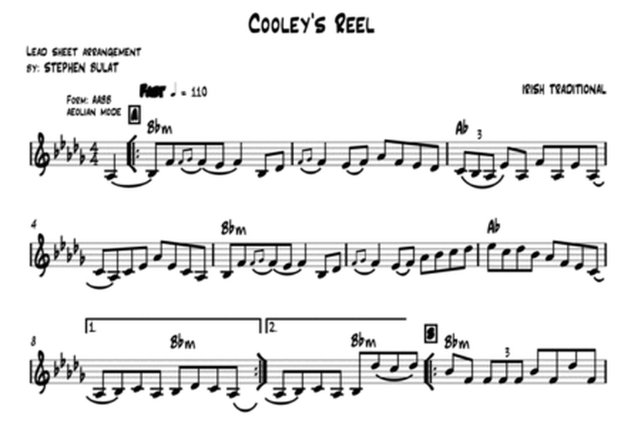 Cooleys' Reel (Irish Traditional) - Lead sheet (key of Bbm)