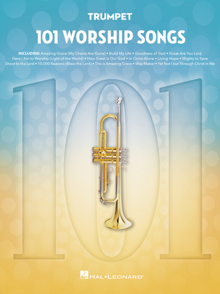 Book cover for 101 Worship Songs for Trumpet
