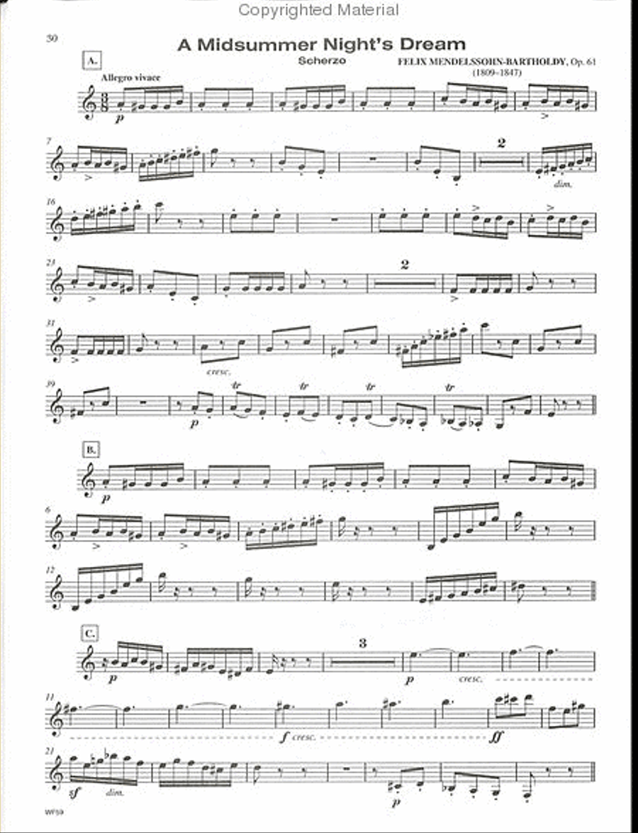 Protocol: A Guide to the Collegiate Audition (Clarinet) B-Flat Clarinet scores gallery preview page 2