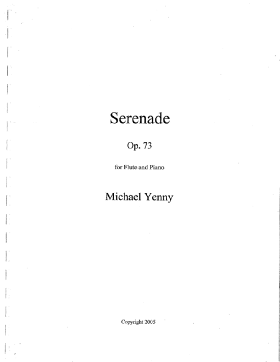Serenade, op. 73 Flute Solo scores gallery preview page 1