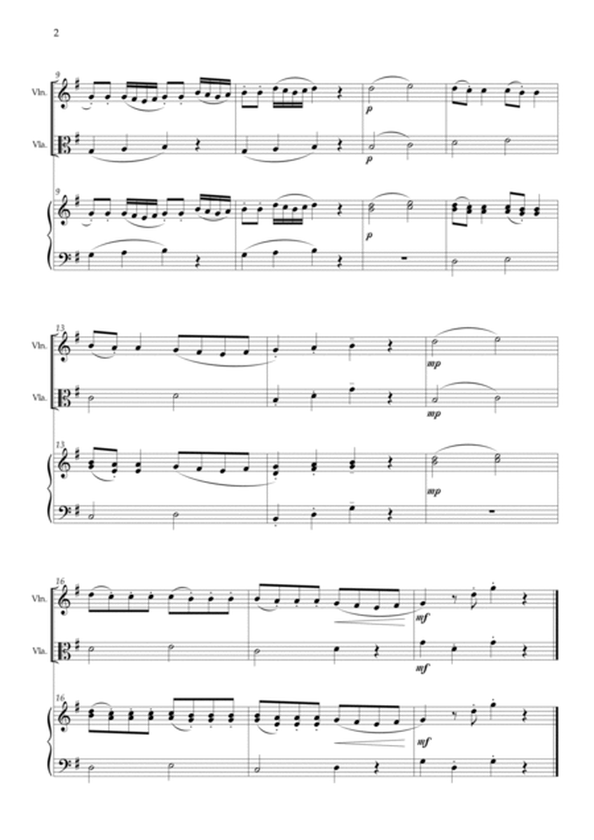 Serenade in G major, K. 525 / Eine kleine Nachtmusik /A Little Night Music - Violin, Viola and piano image number null