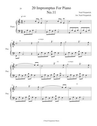 Impromptu No.11 For Piano