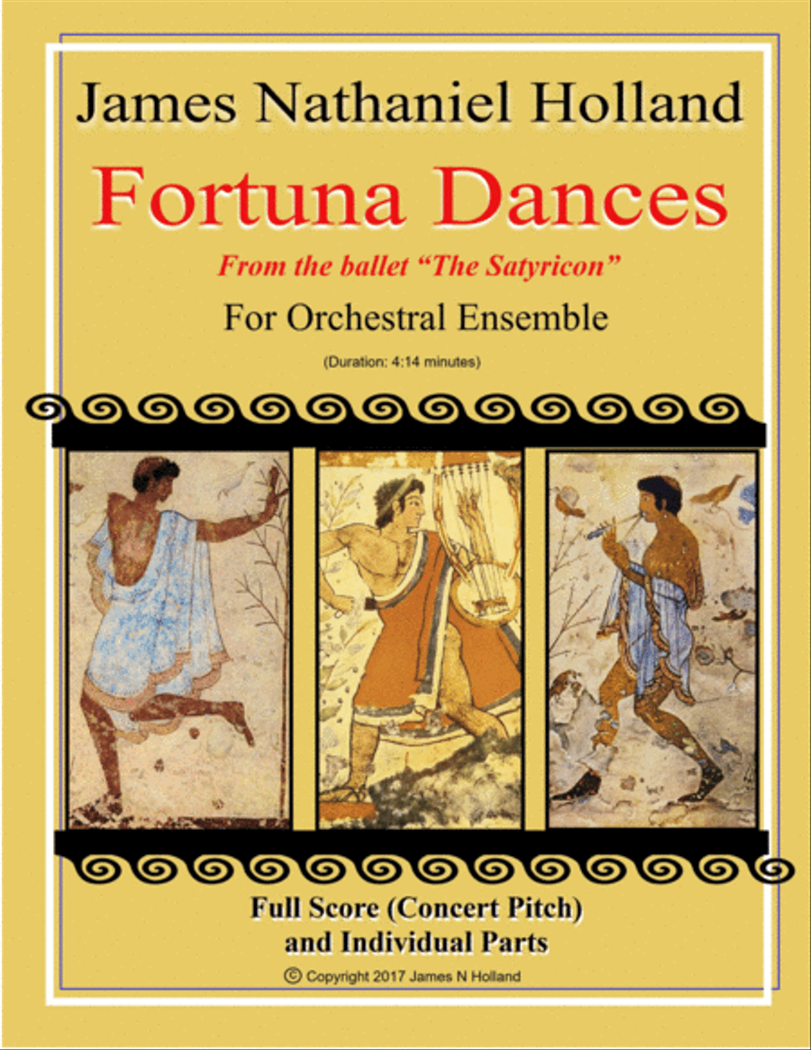 Fortuna Dances from The Satyricon Ballet for Orchestral Ensemble Percussion Ensemble scores gallery preview page 1