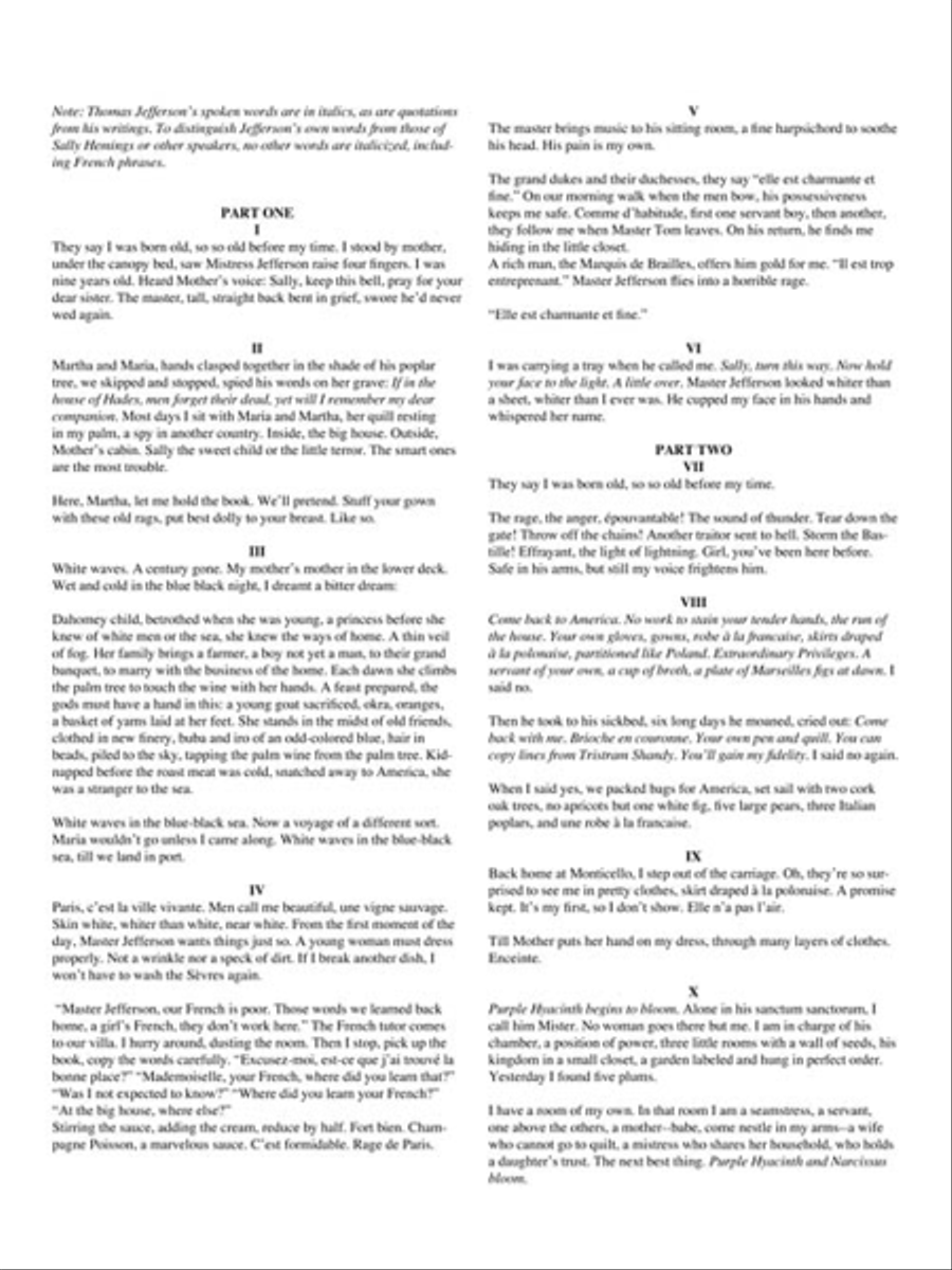 From the Diary of Sally Hemings Medium Voice scores gallery preview page 5