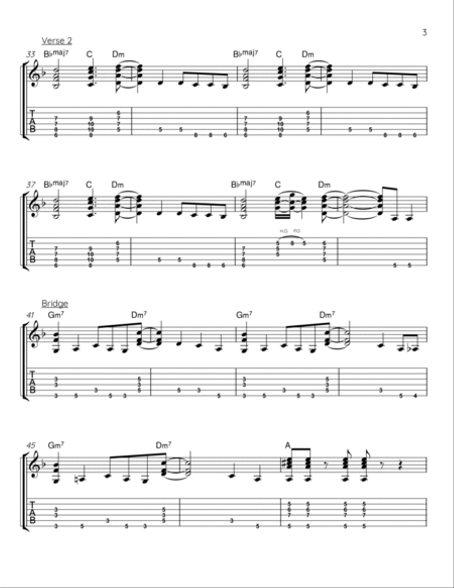 Redbone Electric Guitar scores gallery preview page 3