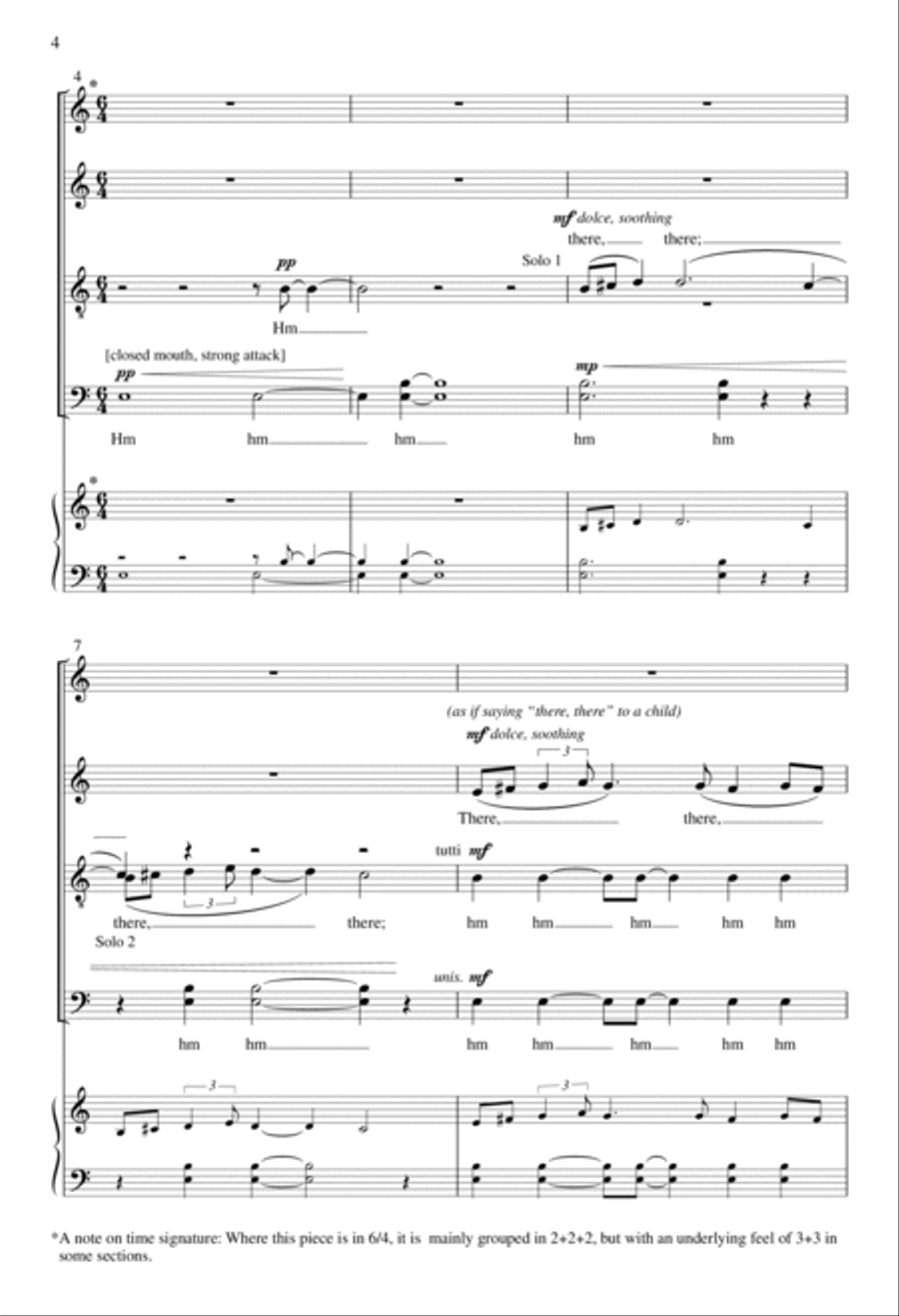 Colouring-In Book 4-Part scores gallery preview page 4
