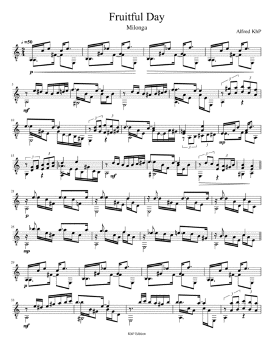 Fruitful Day Guitar Solo scores gallery preview page 1