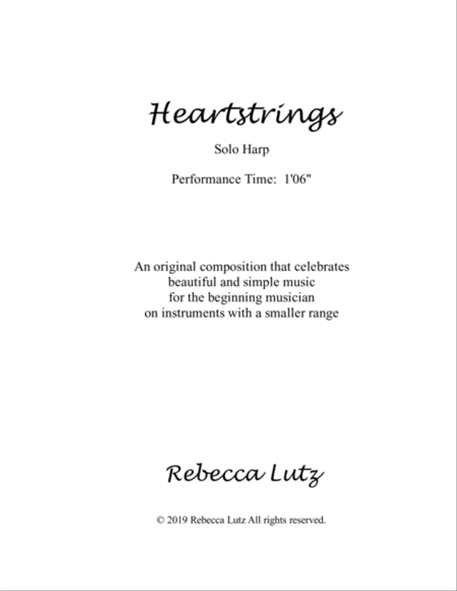 Heartstrings Harp scores gallery preview page 1