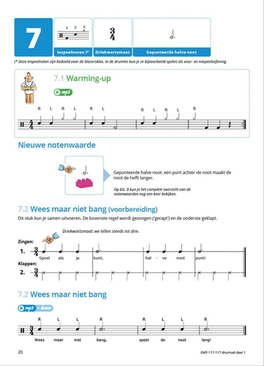 Samen Leren Samenspelen Vlaams Deel 1 Percussion scores gallery preview page 7
