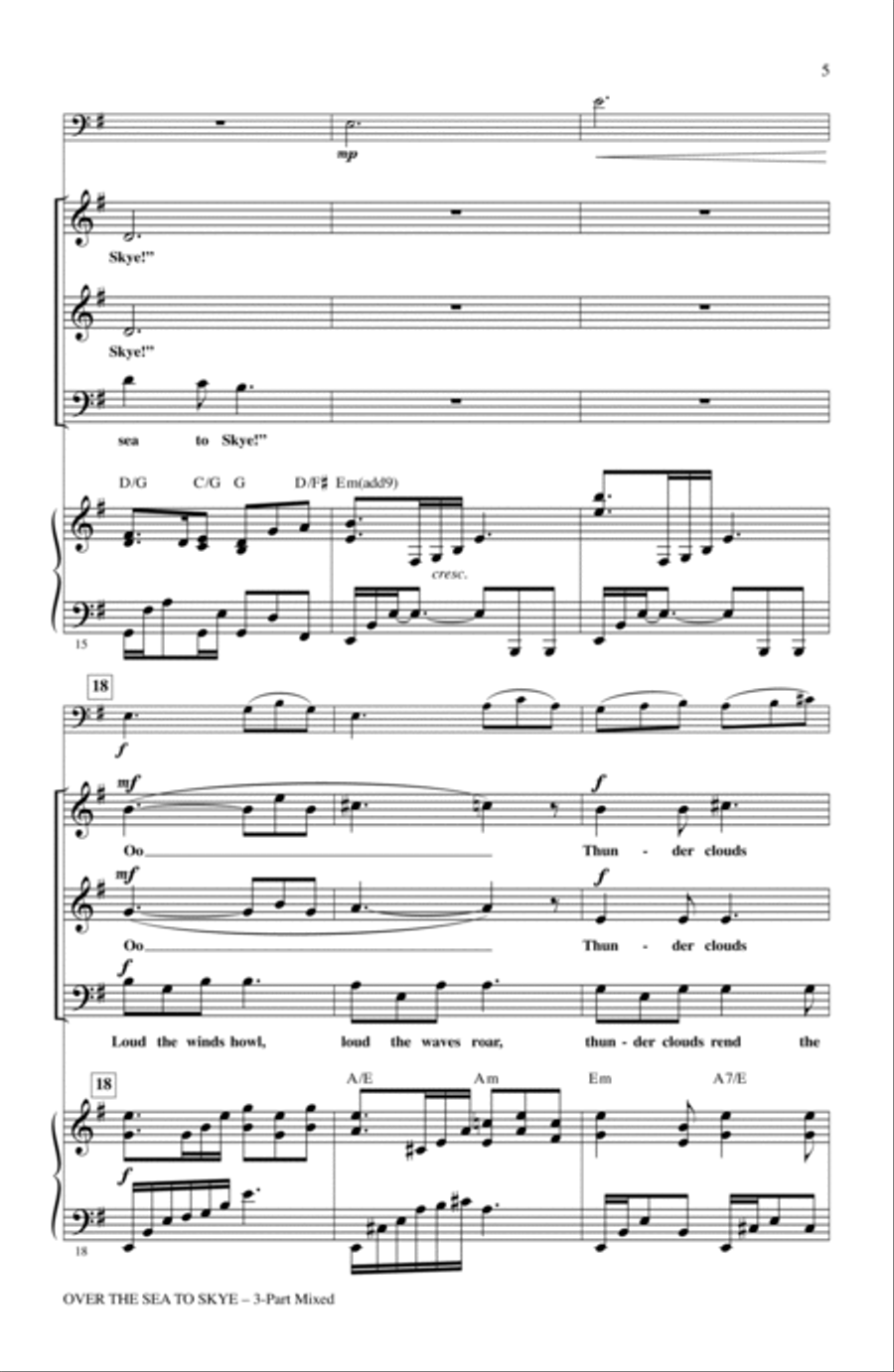 Over The Sea To Skye 3-Part scores gallery preview page 3