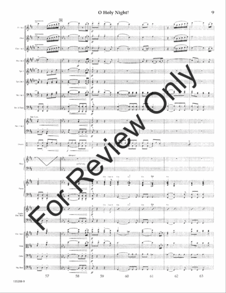 O Holy Night O Holy Night Orchestra scores gallery preview page 10