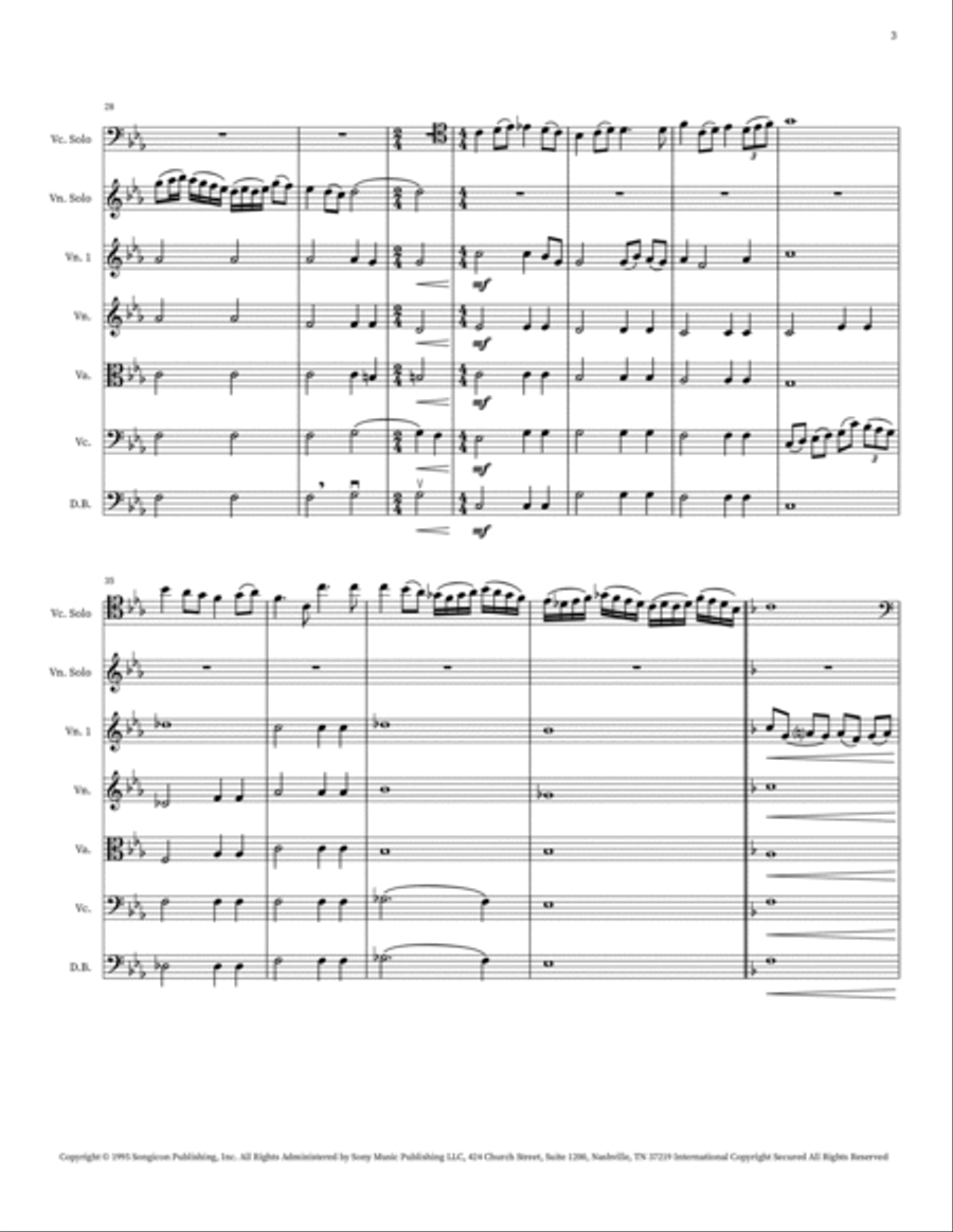 For The Love Of A Princess String Orchestra scores gallery preview page 3