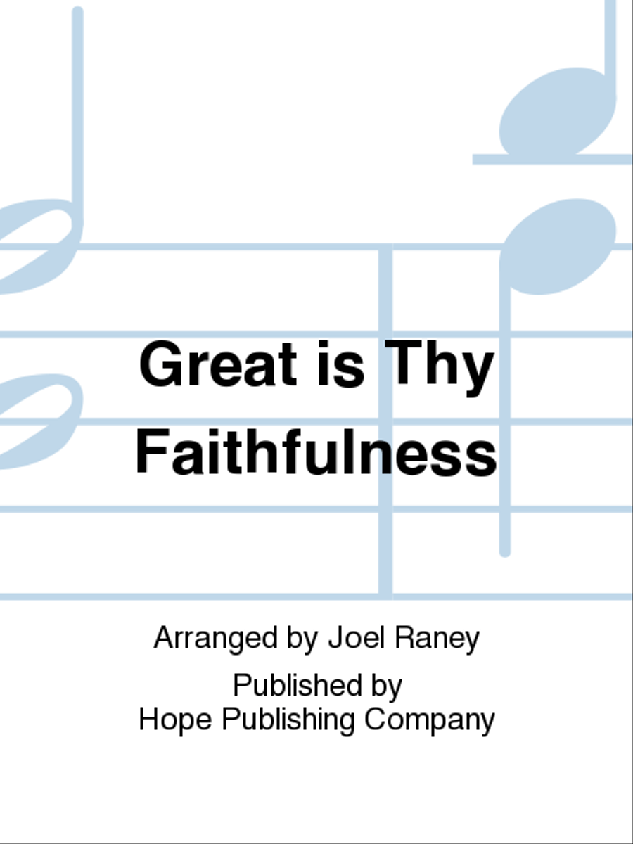 Great Is Thy Faithfulness 4-Part scores gallery preview page 1